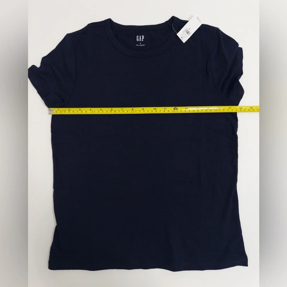 NWT GAP Favorite Crewneck T-Shirt Navy Blue Size S Basics - Picture 7 of 14